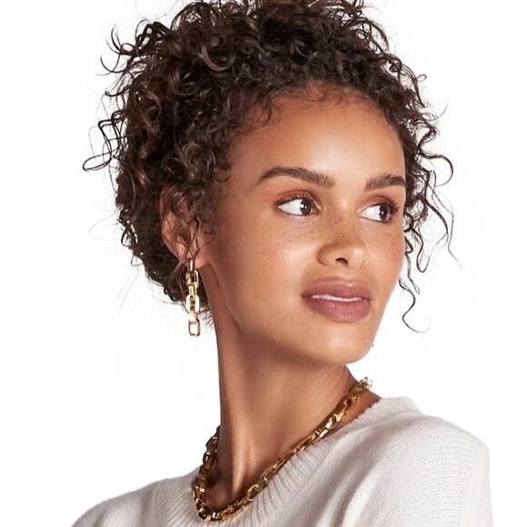 Eddie Borgo Supra Link Earrings 12k Gold Vermeil - Picture 10 of 10